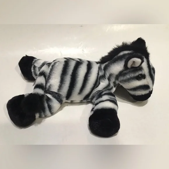 Aurora Zebra Plush Stuffed Animal Toy Black White Striped